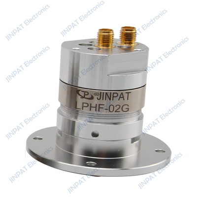 Anillo de deslizamiento de doble canal IP60 para juntas rotativas coaxial de RF con anillo de deslizamiento de señalización compacto para velocidades de hasta 60 RMP.
