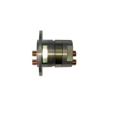 Anillos de deslizamiento de doble canal de unión rotacional coaxial RF IP60 con anillos de deslizamiento de señal compacta Velocidades de hasta 30 rpm
