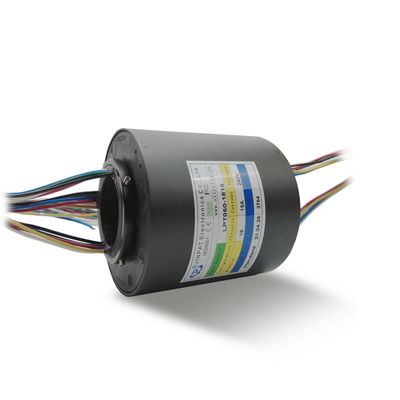 Through Hole Slip Ring 18 Circuit 15A 50mm Via Diameter