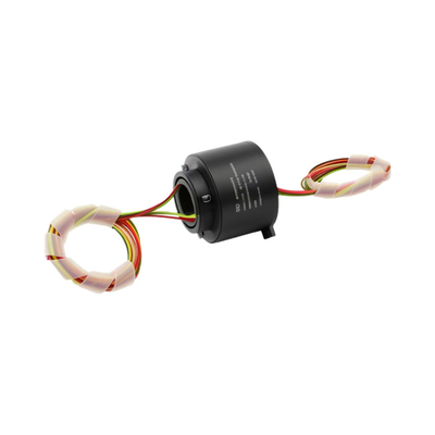 Anillo Colector de Paso Pasante de 6 Circuitos 2000 RPM 240VAC Contactos de Oro