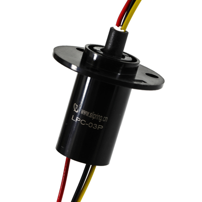 Anillos de deslizamiento de turbina eólica de tipo mini, 3 circuitos 10A longitud de cápsula 42.53mm, para paneles de CCTV