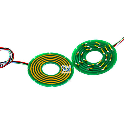 5 Circuitos Pancake Slip Ring con rotación de 360 ° y 24VAC/DC de voltaje nominal para una transmisión eléctrica confiable