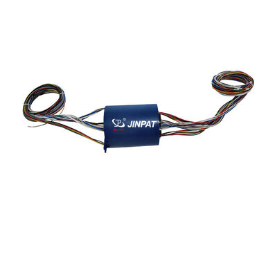 Anillo Colector de 24 Circuitos 500VAC/DC con Orificio Pasante y Protección IP54 para la Transmisión de Señales Analógicas y Digitales