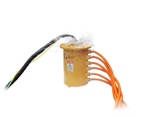 Anillo de deslizamiento rotativo con circuitos de potencia de doble voltaje de 1000VAC/24V y 4×300A para equipos de perforación rotativos de trabajo pesado