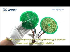 Anillo Colector Plano Tipo Pancake, Enrutamiento 5A con 2 Circuitos para Carretes de Cable